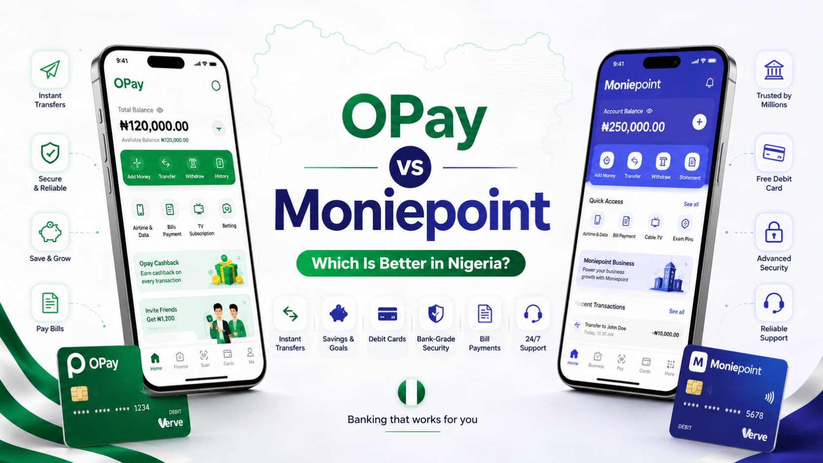 Moniepoint vs OPay Fintech Comparison
